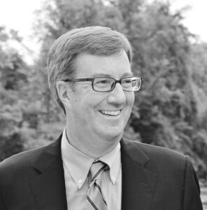 black and white headshot