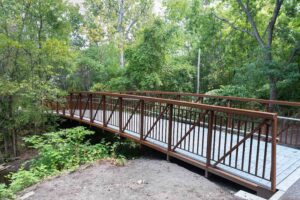 After installing a new pedestrian bridge at the end of Blasdell Ave., the NCC is inviting members of the community to submit names.