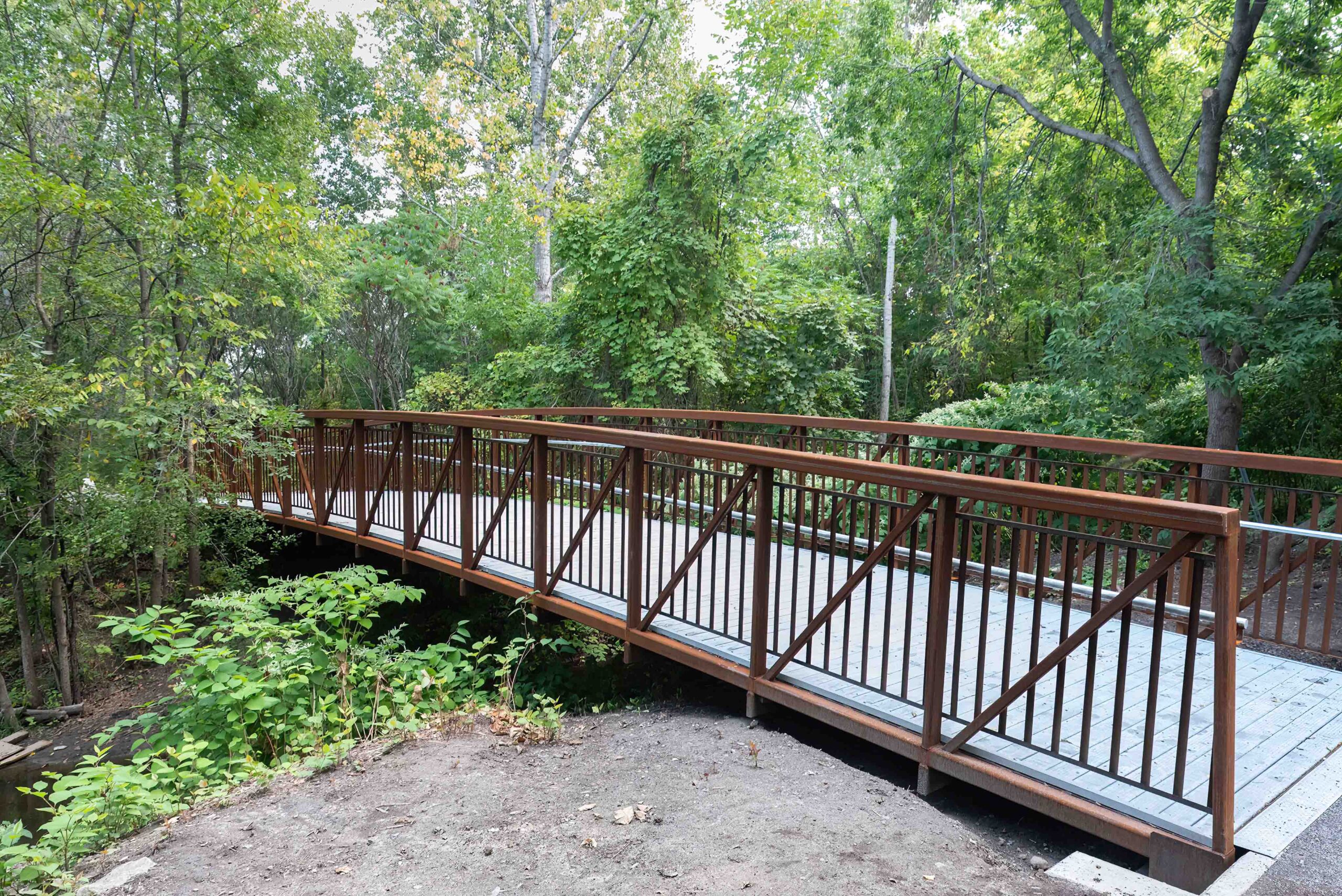 After installing a new pedestrian bridge at the end of Blasdell Ave., the NCC is inviting members of the community to submit names.