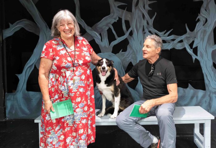 Janet Uren, Geoff Gruson and Bob are rehearsing in preparation for Linden House Theatre’s return to the stage with Outside Mullingar
