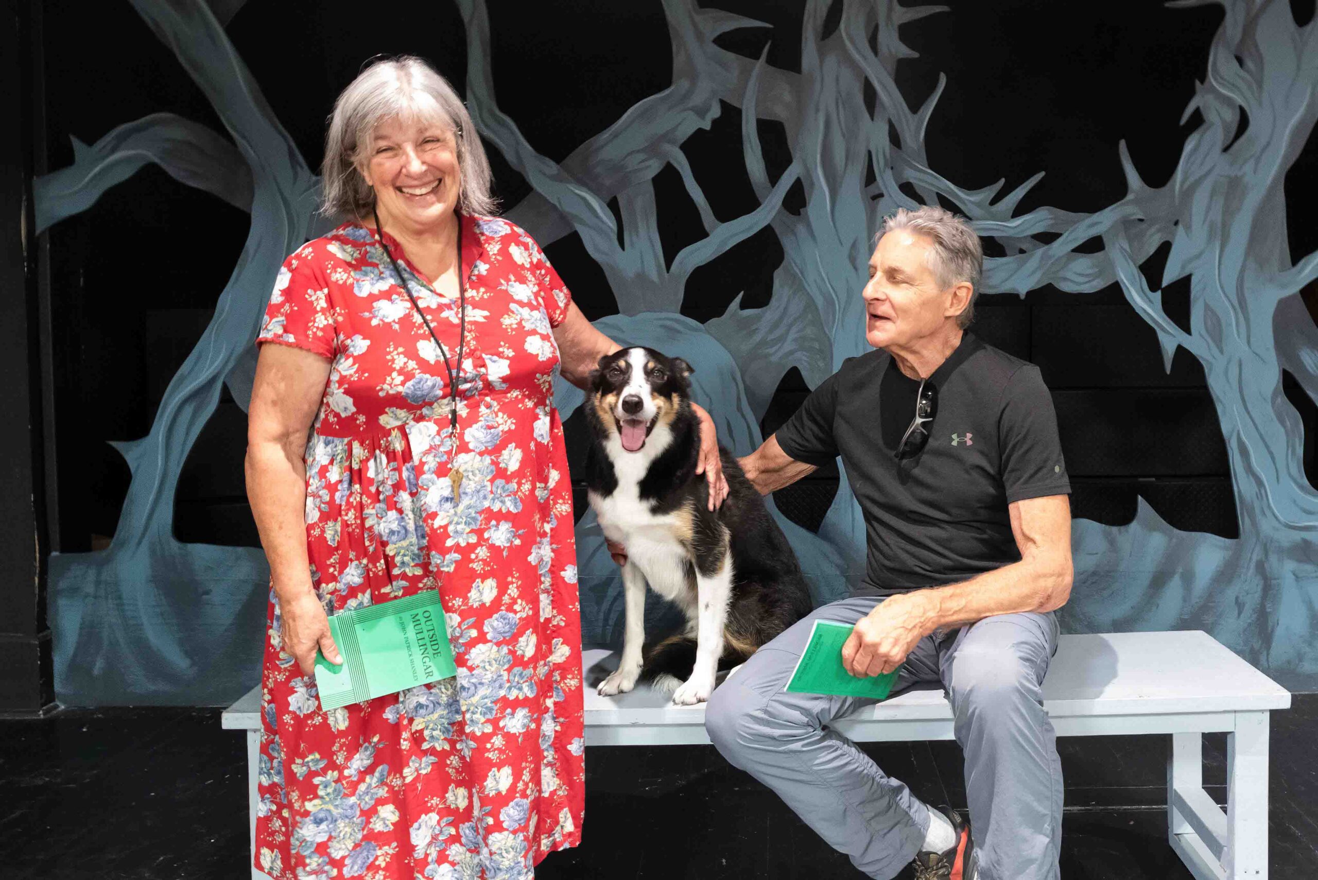 Janet Uren, Geoff Gruson and Bob are rehearsing in preparation for Linden House Theatre’s return to the stage with Outside Mullingar